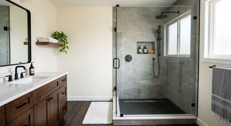 Tub To Shower Conversion project example